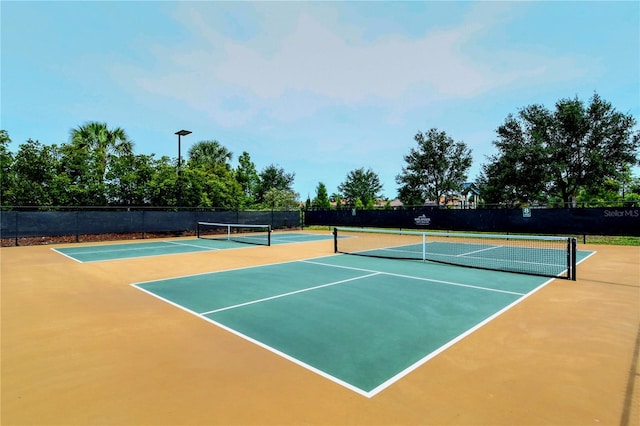 view of tennis court