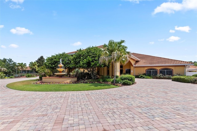 view of mediterranean / spanish house