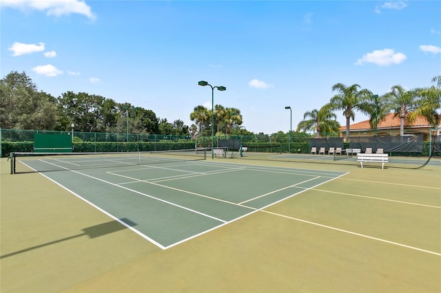 view of tennis court