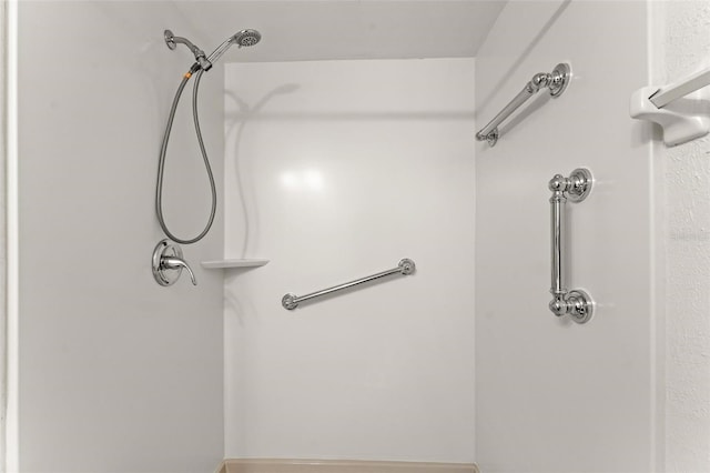 bathroom with a shower