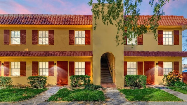 view of mediterranean / spanish house