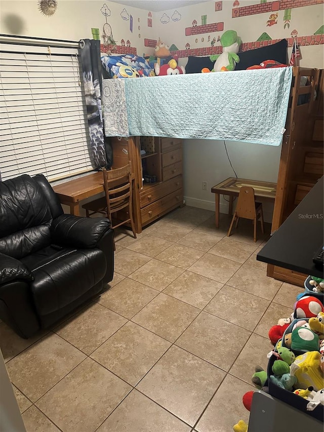 view of tiled bedroom