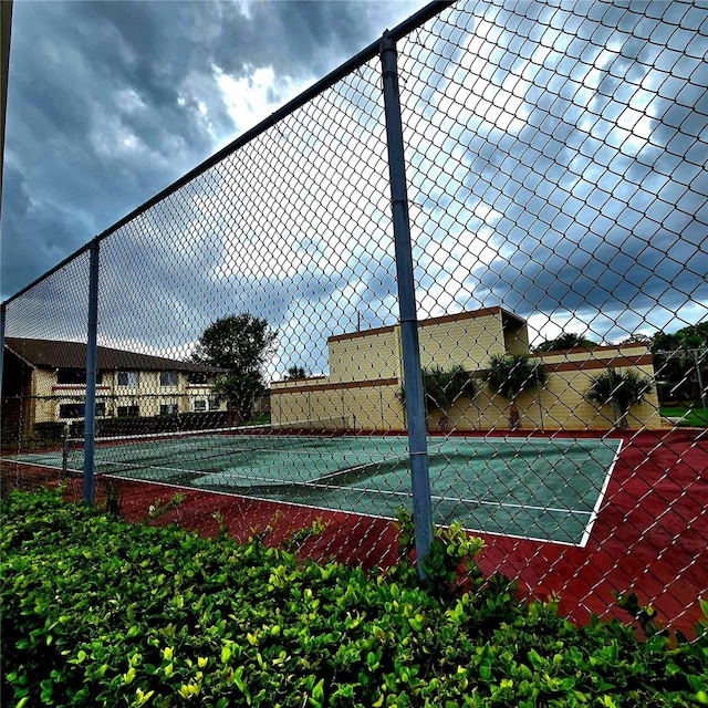 view of tennis court