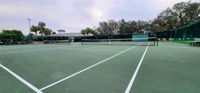 view of tennis court