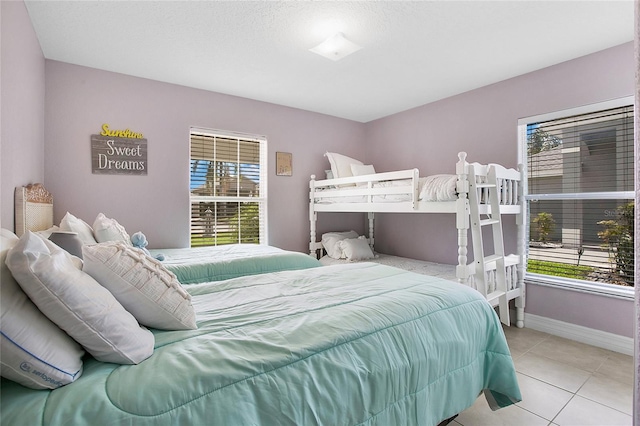 view of tiled bedroom