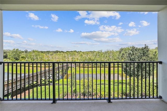 1180 Dora Parc Ln, Mount Dora, FL 32757 - balcony with a water view and a view of trees