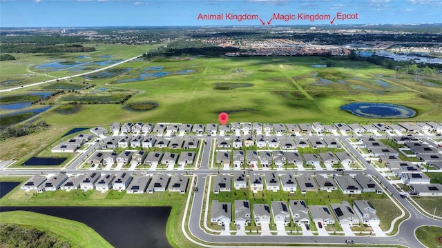 656 Daring Dr, Davenport, FL 33837 - birds eye view of property with a water view