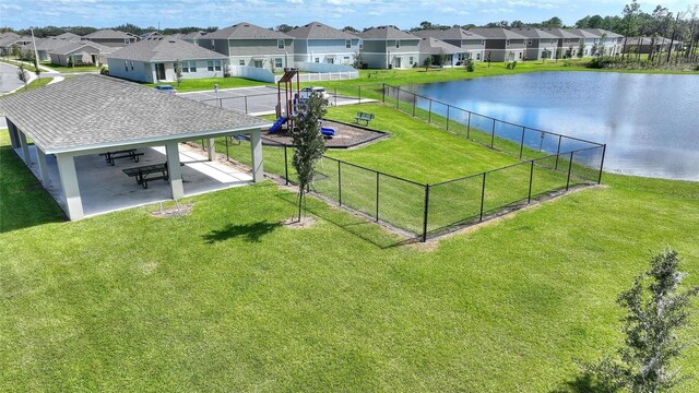 656 Daring Dr, Davenport, FL 33837 - bird's eye view with a water view and a residential view