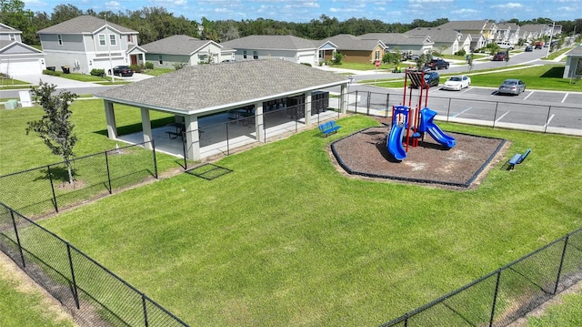 exterior space with a lawn