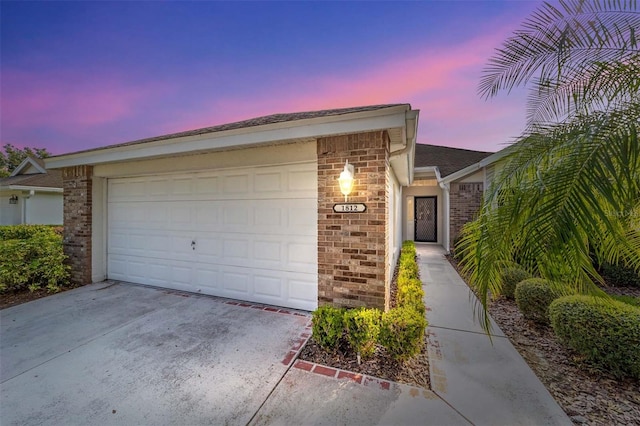 ranch-style house with a garage