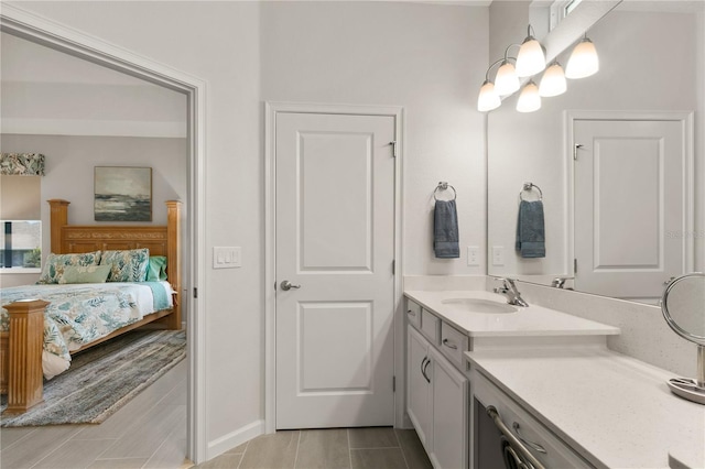 bathroom featuring vanity