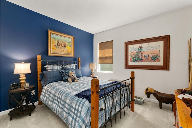 bedroom featuring carpet flooring