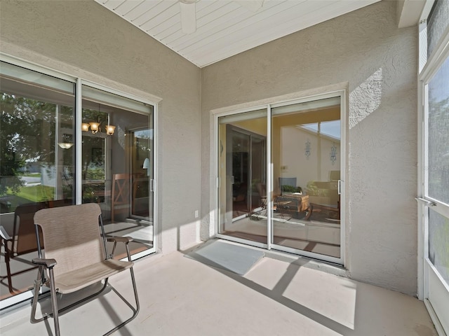 view of sunroom / solarium