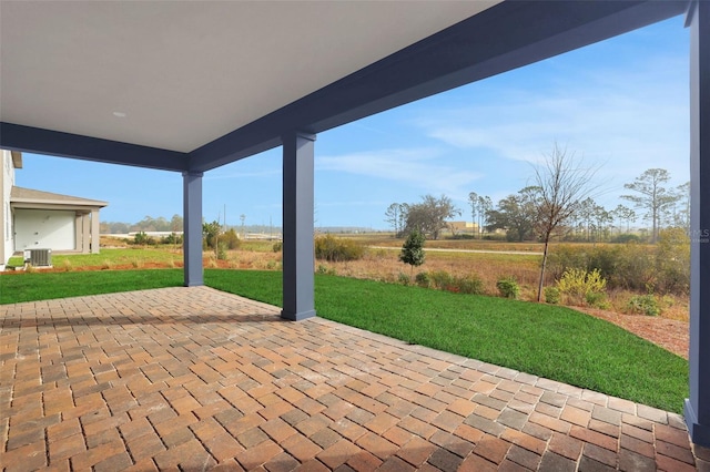 view of patio featuring cooling unit