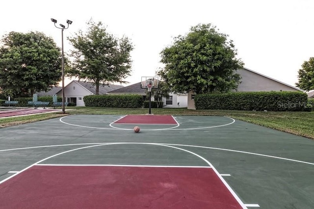 view of sport court