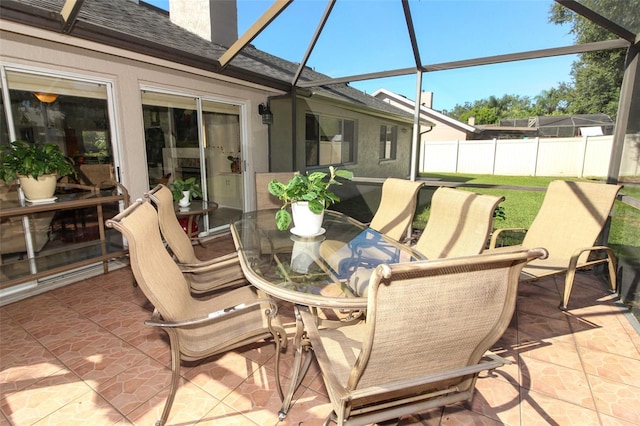 view of sunroom / solarium