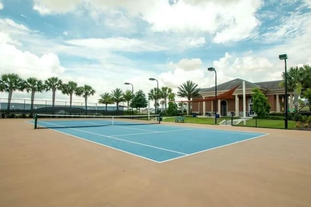 view of tennis court