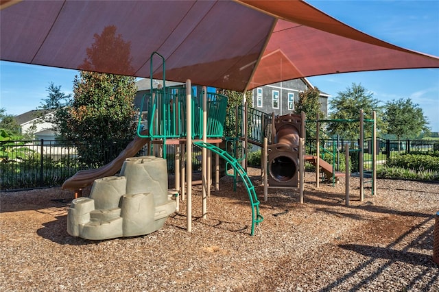 view of jungle gym