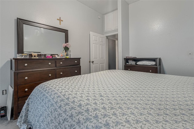 bedroom with carpet floors