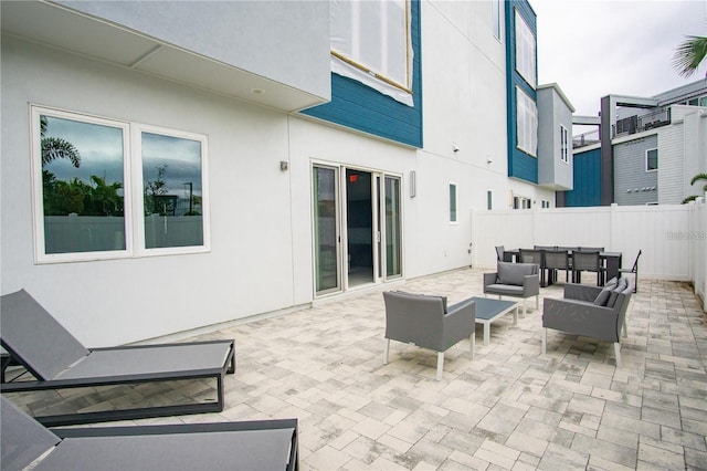 view of patio / terrace with an outdoor hangout area