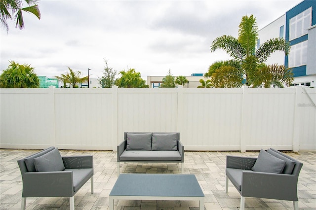 view of patio / terrace featuring outdoor lounge area