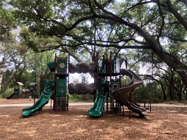 view of jungle gym