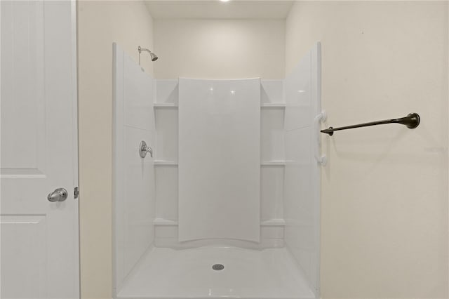 bathroom with a shower