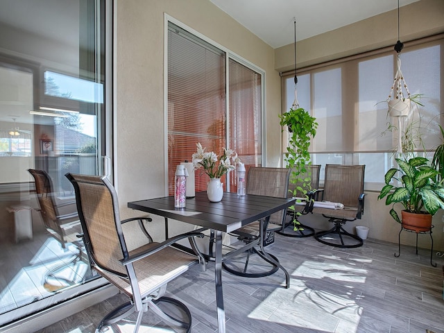 view of sunroom / solarium