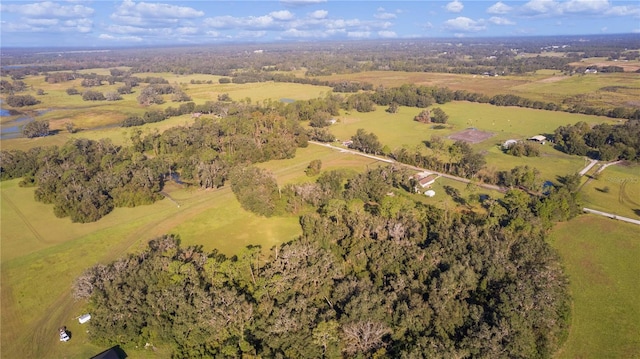 bird's eye view featuring a rural view