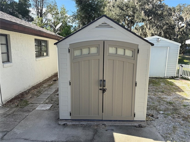 view of outbuilding