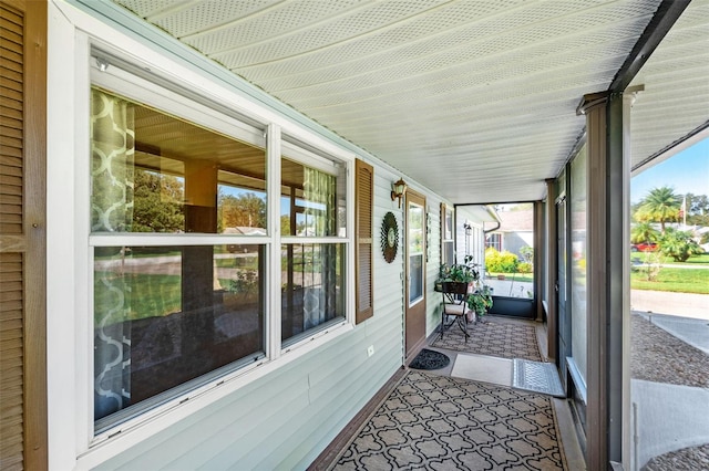 view of sunroom / solarium