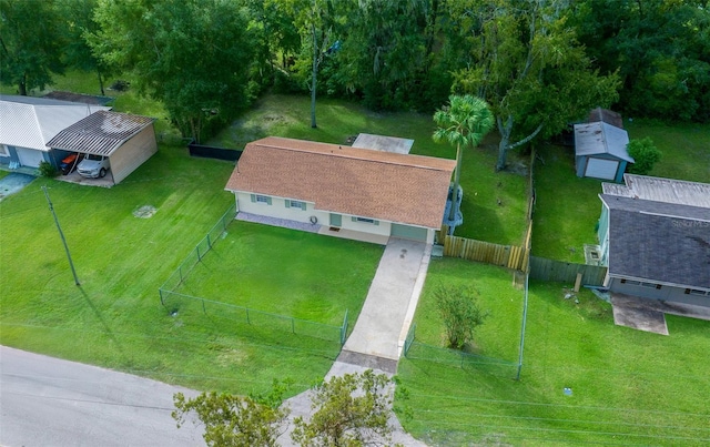 birds eye view of property