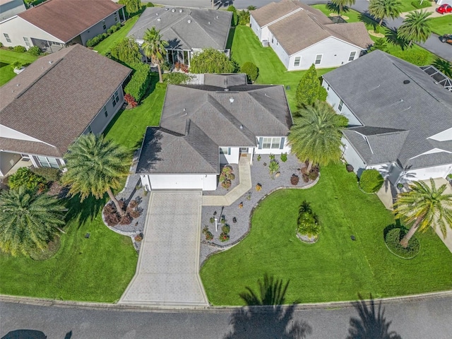 aerial view featuring a residential view