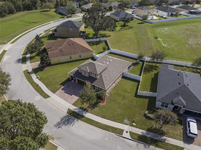 bird's eye view featuring a residential view