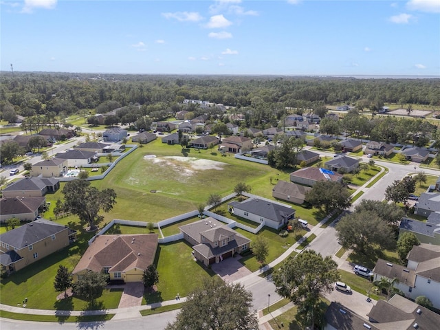 bird's eye view featuring a residential view