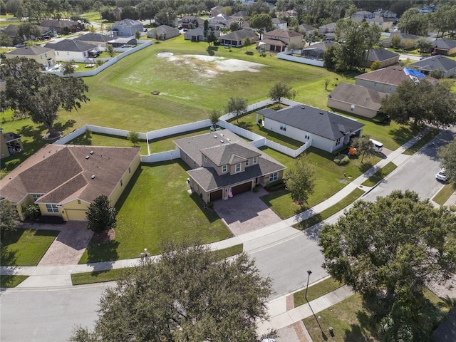 drone / aerial view with a residential view