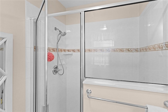 bathroom with walk in shower