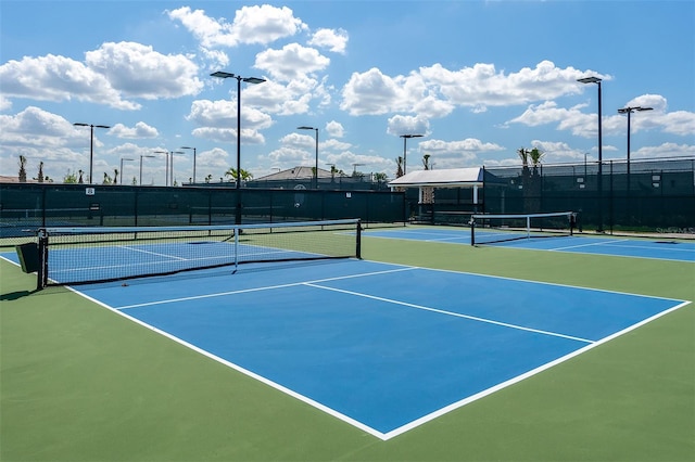 view of sport court