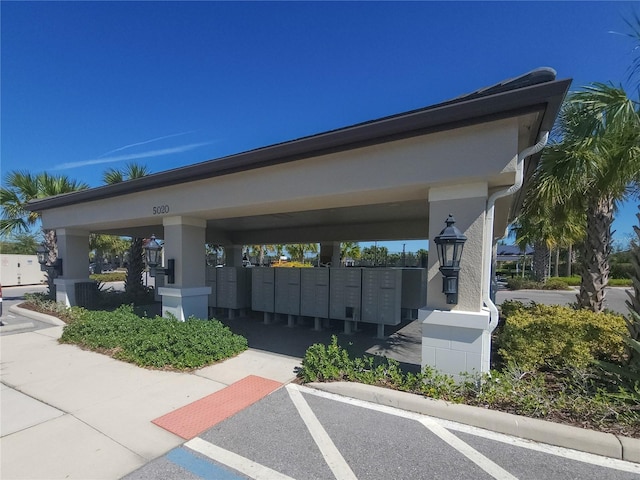 surrounding community featuring a mail area