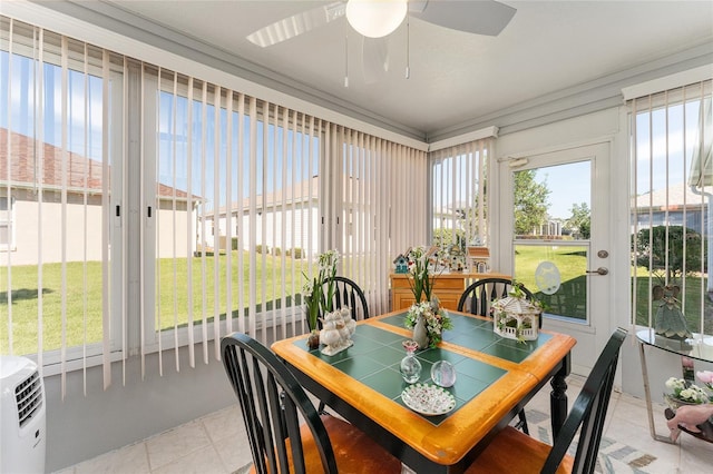 1312 Landeros Ln, The Villages, FL 32159 - sunroom with tile patterned floors