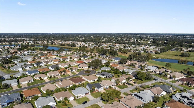 1312 Landeros Ln, The Villages, FL 32159 - aerial view with a water view, view of golf course, and a residential view
