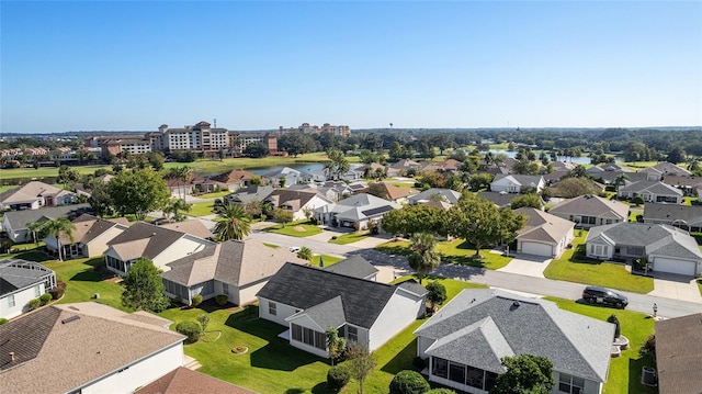 1312 Landeros Ln, The Villages, FL 32159 - aerial view featuring a water view and a residential view