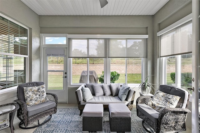 view of sunroom / solarium