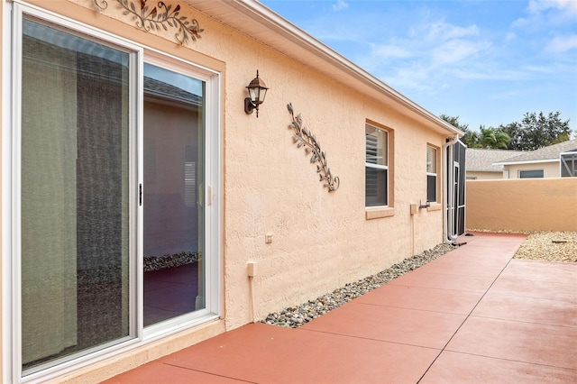 exterior space with a patio area