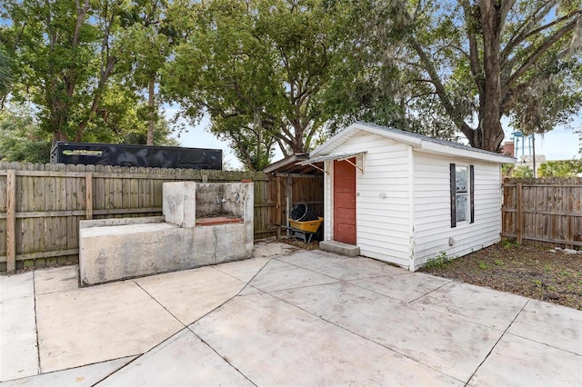 view of outbuilding