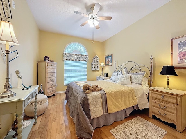 4088 Kingsley St, Clermont, FL 34711 - bedroom with light wood-style flooring and ceiling fan