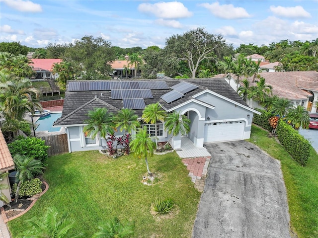 birds eye view of property