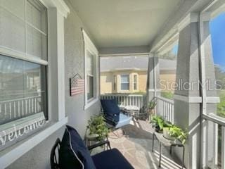 balcony with covered porch