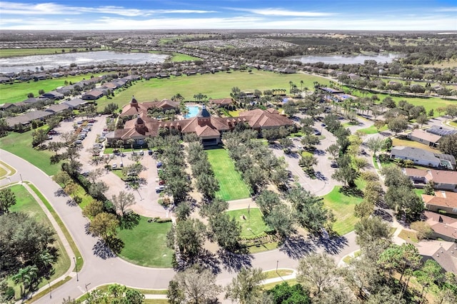 119 Crescent Moon Dr, Groveland, FL 34736 - aerial perspective of suburban area featuring a nearby body of water