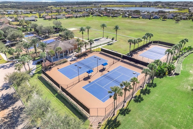 119 Crescent Moon Dr, Groveland, FL 34736 - aerial view of residential area with a nearby body of water